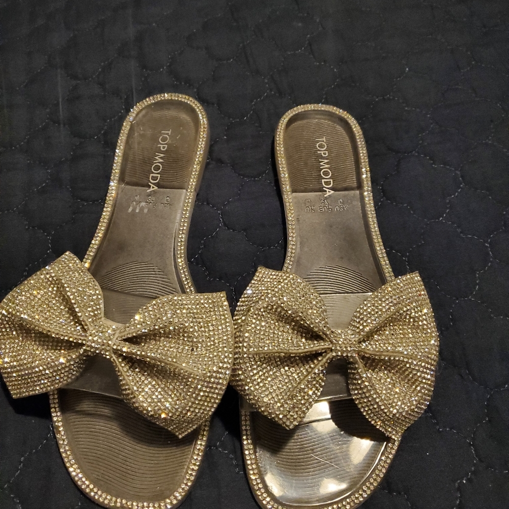 Top Moda plastic sandals with crystals. - Picture 3 of 5